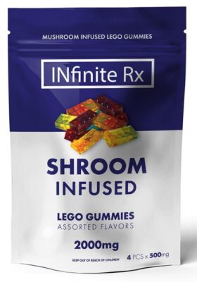 INfinite Rx Shroom Infused Block Gummies Edibles (2000mg)